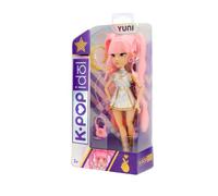 K-POP IDOL Bambola Yuni Bambole alla moda Stile K-Pop Moonlight, capelli rosa intrecciati. 3 accessori per creare outfit Età 3+