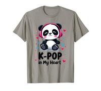 K-pop In My Heart Sweet Panda Musica Coreana Corea Del Sud Maglietta