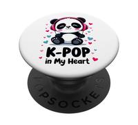 K-pop In My Heart Sweet Panda Musica Coreana Corea Del Sud PopSockets PopGrip Adesivo