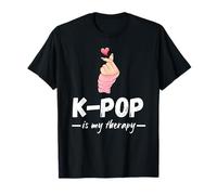 K-Pop Is My Therapy Citazione Divertente Coreano Donne Uomini Bambini Ragazze Maglietta