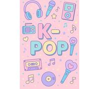 K-POP LIBRETA: block de notas cuaderno libreta A5 tamaño bolsillo tapa blanda 100 hojas papel rayado