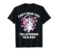 K-Pop Non può sentirti STO ascoltando K-Pop K Pop Kawaii KPOP Maglietta