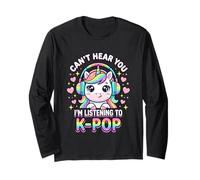 K-Pop Non riesco a sentirti, STO ascoltando KPOP Kawaii Maglia a Manica