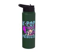 K-Pop Princess Età 4 Anni Compleanno Bambino Stainless Steel Insulated Water Bottle
