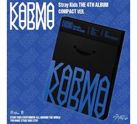 K-POP STRAY KIDS 4° album [KARMA] COMPACT Ver. CD + 8p Trading Card + Busta +...
