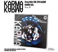K-POP STRAY KIDS 4° Album [KARMA] KARMA Ver CD+40p P.Book+P.Card+Wristband+Gift