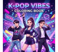 K-Pop Vibes Coloring Book: Bold and Easy Coloring Pages for Teens and Adults Featuring Cute Idols, Korean Streetwear Fashion, and Relaxing Anime Aesthetics