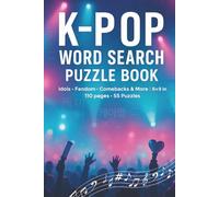 K-pop Word Search Puzzles: Unofficial fan word searches about idols, fandom culture, comebacks & stages