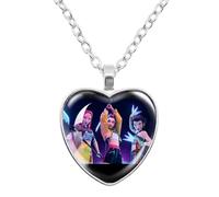 K-Pops Demons Hunters Collana Hun-Trix RU Mi sa Ja Boys di Rpy Ti Ger Cartoni Animati Collana K-Pop D-Demon H-Hunters Merch Heart Pendenti collane Accessori per i fan, le donne, le ragazze, Gemma
