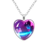 K-Pops Demons Hunters Collana Hun-Trix RU Mi sa Ja Boys di Rpy Ti Ger Cartoni Animati Collana K-Pop D-Demon H-Hunters Merch Heart Pendenti collane Accessori per i fan, le donne, le ragazze, Gemma