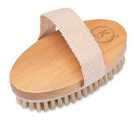 K-Pro Dry Body Brush Brush Setole naturali - Spazzola per il corpo in legno della cellulite