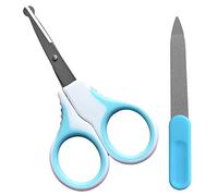 K-Pro Forbici & Lima Bambini per unghie Set - Punte Arrotondate - Bambino Baby Manicure (blu)