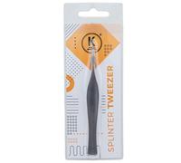 K-Pro Pinzetta di Precisione per Schegge Feilchenfeld Professionale Inox | Punta rigata presa sicura corpi estranei spine peli incarniti pronto soccorso casa giardino modellismo beauty igienica pulita