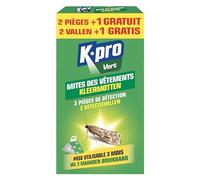 K.PRO VERT - Trappola per tarme, inodore, utilizzabile 3 mesi, 2 trappole + 1 gratis, tecnica professionale