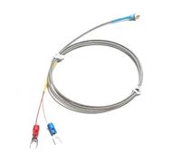 K/PT100 M3/M4 Copper Screw Thermocouple - 3D Printer Sensor, 0.5-5M PTFE Cable, 200°C(1pc)(K METAL M4 1m)