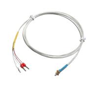 K/PT100 M3/M4 Copper Screw Thermocouple - 3D Printer Sensor, 0.5-5M PTFE Cable, 200°C(1pc)(PT100 M4 2m)
