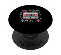 K Retro Cassette Tape anni '80 e '90 Mixtape Music Vibes PopSockets PopGrip Adesivo