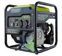 K&S Basic KSB 35i - Generatore di corrente a benzina a 4 tempi, con regolatore di tensione automatico, protezione contro la mancanza di olio, norma EURO V, 3500 W, 2 x 16 A (230 V) per uso domestico