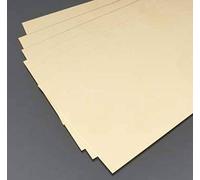 K&S Metal- Piastra in Ottone 101,6 x 254 mm, Spessore 0,005 Pollici, 6 x 1 Pezzo, Colore Latta, 000252
