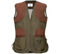 K&S Outdoors Gilet da tiro classico, verde oliva, da uomo, per la protezione della destra e della sinistra, verde oliva, 58