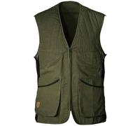 K&S Outdoors Hunter Oliv - Gilet da tiro da uomo, con motivo a rombi, per protezione sinistra e destra, in cotone verde oliva XXL