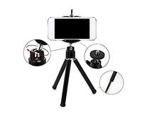 K-S-Trade Compatibile con Sony Xperia Z5 Premium Smartphone Tripod Basamento Telefono Mobile Cavalletto Alluminio Treppiede Supporto, Universale Compatibile con Tutti Gli Smartphone E Fotocamere