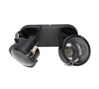 K.S. Verlichting Applique Satellite a 2 luci in nero K.S. Verlichting