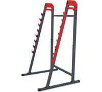 K-Sport: Porta bilanciere con dispositivo di sicurezza caricabile fino 280kg I Rack palestra per squat I Supporto bilanciere con barra di aggancio a 8 gradini I Rack bilanciere per squat, E-Book incl.
