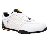 K-Swiss Arvee 1.5, Scarpe da Ginnastica Uomo, Blanc Black Orange Poppy, 41.5 EU