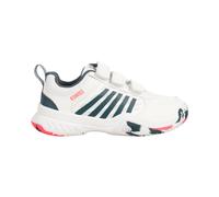 K-Swiss Court Express 2 Strap Scarpa Per Tutte Le Superfici Bambini-Bianco,Color Petrolio in bianco, Taglia: 31