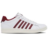 K-Swiss Court Tiebreak II, Scarpe da Ginnastica Uomo, Bianco Tibetano Rosso Snow White, 49 EU