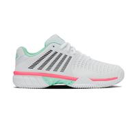 Scarpe da tennis da donna K-Swiss Express Light 3 Clay - white/neon mint/neon pastel pink - Bianco (41)