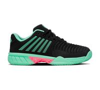 K-Swiss Express Light 3 Clay, Scarpe da Tennis Donna, Nero Neon Menta Neon Rosa Pastello, 42 EU