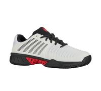 K-Swiss Express Light 3 HB, Scarpe da Tennis Uomo, Bright White Stretch Limo High Risk Red, 45 EU