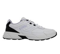 K-Swiss Fario Lth, Scarpe da Ginnastica Donna, Bianco e Nero Lilla, 39.5 EU