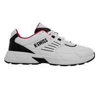 K-Swiss Fario Lth, Scarpe da Ginnastica Uomo, White Black Mars Red, 47 EU