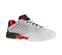 K-Swiss Hypercourt Express 2 Carpet, Scarpe da Tennis Uomo, Bright White Stretch Limo High Risk Red, 42.5 EU