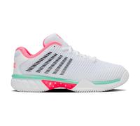 Scarpe da tennis da donna K-Swiss Hypercourt Express 2 Clay - white/neon pastel pink/black - Bianco (38)
