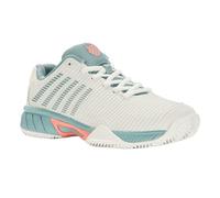 K-Swiss Hypercourt Express 2 HB, Scarpe da Tennis, Blanc De Blanc Nile Blue Desert Flower, 36 EU