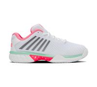 Scarpe da tennis da donna K-Swiss Hypercourt Express 2 Clay - white/neon pastel pink/black - Bianco (40)