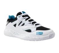 K-Swiss Men's Tura Team Padel Tennis Shoe, White Black Blue Moon, 45 EU