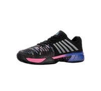 K-Swiss Performance Express Light 3 Padel, Scarpe da Tennis Uomo, Black/True Blue/Neon Pink, 44 EU