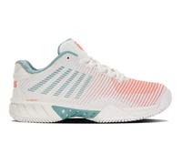 K-Swiss Performance Hypercourt Express 2 HB, Scarpa da Tennis Donna, Blanc de Blanc/Nile Blue/Desert Flower, 38 EU