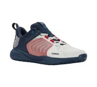 K-Swiss Performance Squadra Ultrashot, Scarpe da Tennis Uomo, Blanc De Blanc Blue Opal Lollipop, 44.5 EU