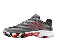 K-Swiss Hypercourt Express 2 HB, Scarpe da Tennis, Steel Gray Jet Black Spicy Orange, 36 EU