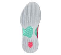 K-Swiss Scarpe da tennis da donna Express Light 3 Clay Bianco/Neon Mint/Neon Pastel Pink Taglia 39,5