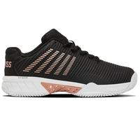 K-Swiss Scarpe Sportive Hypercourt Express 2 da Donna, Nero Bianco Oro Rosa, 40 EU