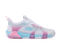 K-Swiss K-Frame Padel, Scarpe da Tennis Donna, White Soft Neon Blue Neon Bubble Gum, 39 EU