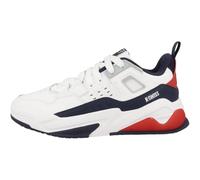 K-Swiss Sneaker bassa Techna Uomo Bianco/Navy/Rosso Taglia 44