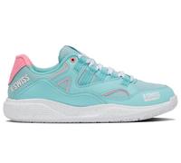 K-Swiss Tura Team Padel, Scarpe da Tennis Donna, Soft Neon Blue White Blue Glow, 38 EU
